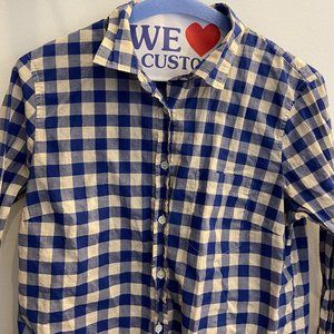 JCrew Size 4 Plaid Shirt